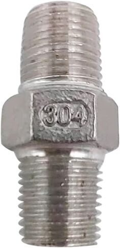 Craft beer accessories 1/8 inch 304 stainless steel hexagonal thread straight connector home brewing in Saudi Arabia