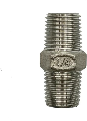 Craft beer accessories 1/4 inch British 304 stainless steel hexagonal external thread connector in Saudi Arabia