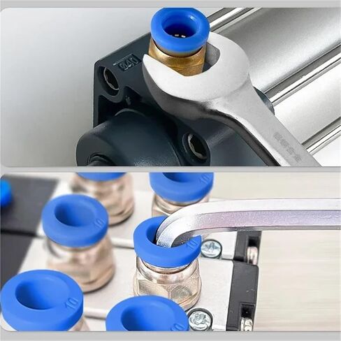 50pcs PC 1/8" 1/4" 3/8" 1/2" BSPT Male 8mm OD Tube Straight Pneumatic Fitting Push to Connect Quick release(8MM OD TUBE_1/4") in Saudi Arabia