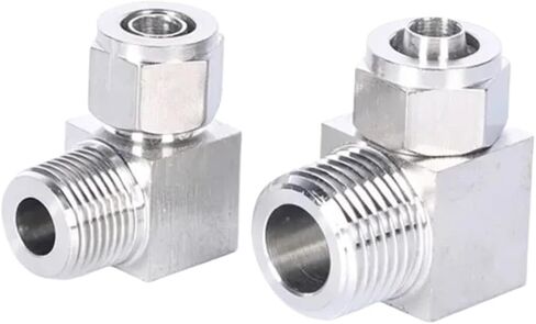 الكوع 4 6 8 10 12 14 16 مم خرطوم سريع الالتواء 1/8 بوصة 1/4 بوصة 3/8 بوصة 1/2 بوصة موصل مقرنة ذكر BSPT 304 هواء هوائي من الفولاذ المقاوم للصدأ (الكوع ذكر NPT، 8X5_3/8 بوصة) in Kuwait