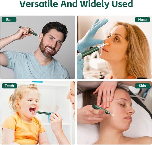 إزالة شمع الأذن مع مجموعة أذن مكونة من 8 قطع - منظف قناة الأذن بكاميرا 1080 بكسل - طقم تنظيف الأذن مع 6 مجارف للأذن - منظف شمع الأذن مع أداة التقاط الأذن بالكاميرا لنظامي التشغيل iOS وAndroid in Kuwait