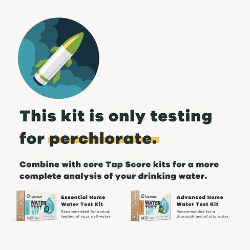اضغط على نتيجة بيركلورات في مجموعة أدوات اختبار الماء | حسنا أو مدينة | التقرير الكامل | مختبرات مياه الشرب المعتمدة من وكالة حماية البيئة (EPA) | #1 أفضل اختبار للمياه المنزلية لعام 2021-24 بحسب صحيفة نيويورك تايمز Wirecutter | 100% غير متحيزة in Kuwait