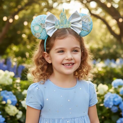 Mouse Ear Headband, Birthday Ears for Women Girls kids Adult, Princess Costume for Party Trip Parks CospLay Essentials in Saudi Arabia