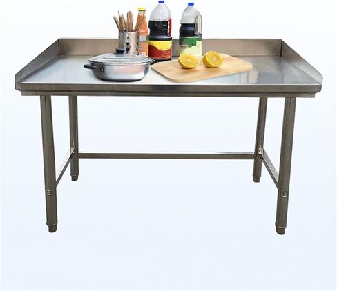 Stainless Steel Commercial Kitchen Preparation and Workbench with Enclosure Utility Work Table Commercial Prep Table(80x40x80cm/31.5x15.7x31.5) in Saudi Arabia