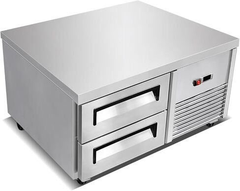 Kolice Commercial 2 Drawers Chef Base Freezer, Refrigerated Under Counter Storage Cabinet Refrigerator 33°F to 41°F,Pull-Out Drawers,Digital Temperature Control for Restaurants,Bars,Commercial Use in Kuwait