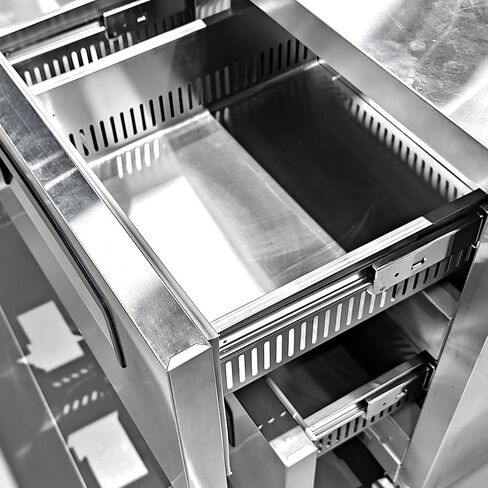 Kolice Commercial 6 Drawers Chef Base Refrigerator,Under Counter Storage Cabinet Refrigerator 33°F to 41°F, Refrigerated Pull-Out Drawers, Digital Temperature Control for Kitchens,Hotels,Bars,Cafes in Kuwait