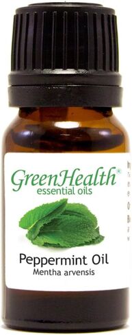 GreenHealth 4 oz Cobalt Blue Glass Bottles, with Black Fine Mist Sprayer (Pack of 6), 5ML Peppermint Oil in Saudi Arabia