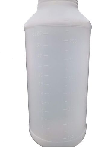 زجاجة رذاذ بلاستيكية سعة 24 أونصة، زجاجات رش شديدة التحمل، مقاومة للتسرب، زجاجة مياه فارغة، محلول تنظيف، قياسات فوهة قابلة للتعديل للحيوانات الأليفة، 360 درجة رأسًا على عقب، بيضاء، 4 عبوات in Kuwait