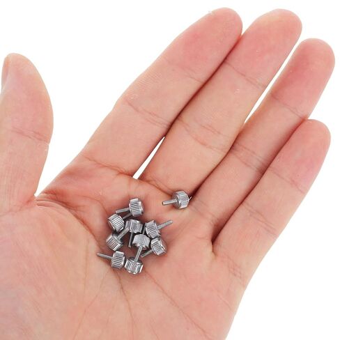 Garneck 10Pcs M1.6 X 5Mm Metal Knurled Thumb Screws Threaded Locking Screws for Precision Calipers Industrial Mechanical Accessories in Kuwait