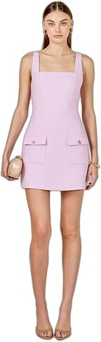endless rose Women's Square Neck Tweed Mini Dress in Kuwait