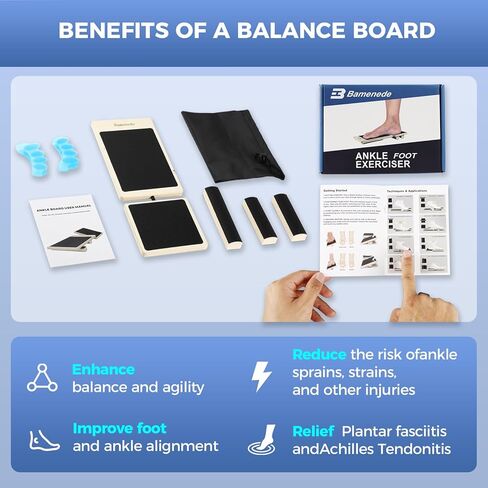 Ankle Foot Strengthener Axis Board Single Leg Ankle Balance Board Blackboard Foot Trainer for Stability Exercise Physical Therapy for Plantar Fasciitis Relief Strengthening Equipment in Saudi Arabia