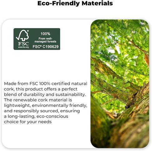 لوح توازن الفلين الفاخر - لوح توازن الكاحل الكبير مقاس 15.7 بوصة مع كرة تدليك الفول السوداني، مدرب التوازن، مقوي القدم لتدليك الجسم بالكامل | ثبات التوازن | تحسين القدرة على الحركة | منع السقوط in Kuwait