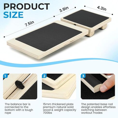 لوح توازن وتقوية الكاحل والقدم، معدات العلاج الطبيعي لاستعادة التواء الكاحل وتخفيف التهاب اللفافة الأخمصية وتصحيح وضعية الجسم in Kuwait