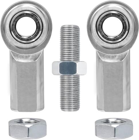 Adjustable 3/8"- 24 Thread Turnbuckle with a 3/8" Bore, Stainless Female Rod End Bearing with Jam Nuts,Rod End, Heim Joints for Sway Bar Bushings and Engine Mounts in Saudi Arabia