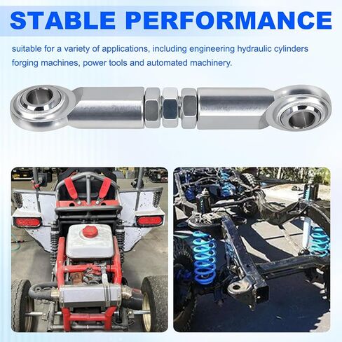 Adjustable 3/8"- 24 Thread Turnbuckle with a 3/8" Bore, Stainless Female Rod End Bearing with Jam Nuts,Rod End, Heim Joints for Sway Bar Bushings and Engine Mounts in Saudi Arabia