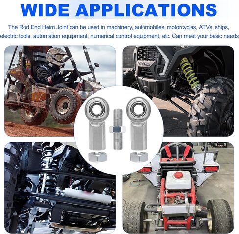 Adjustable 3/8"- 24 Thread Turnbuckle with a 3/8" Bore, Stainless Female Rod End Bearing with Jam Nuts,Rod End, Heim Joints for Sway Bar Bushings and Engine Mounts in Saudi Arabia