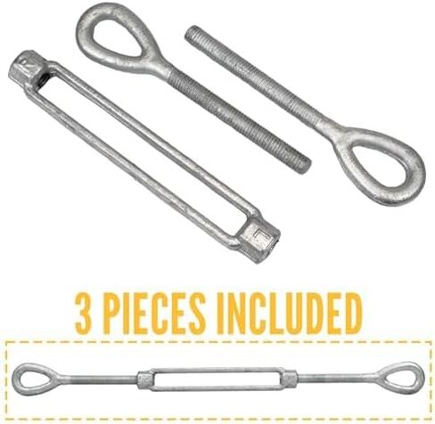 US Cargo Control 3/4 Inch x 6 Inch Eye and Eye Galvanized Turnbuckle, Working Load Limit 5,200 Pounds, 2 Pack, Uses: Tower, Suspension, Tensioning in Saudi Arabia