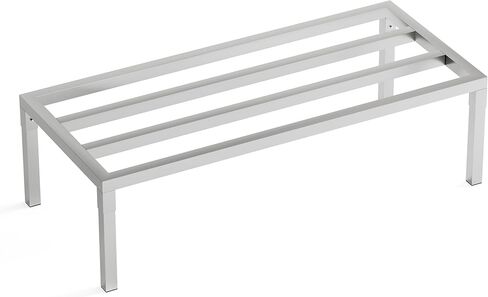 Aluminum Dunnage Rack, 46" L x 20" W x 12" H, 1700 lbs Load Capacity, Commercial Food-Grade Floor Shelving, for Patio, Restaurant, Kitchen, Supermarket, Garage. in Saudi Arabia