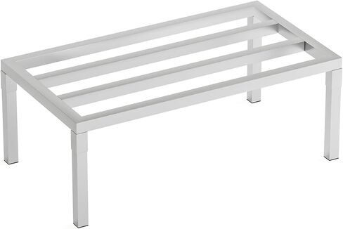 Aluminum Dunnage Rack, 46" L x 20" W x 12" H, 1700 lbs Load Capacity, Commercial Food-Grade Floor Shelving, for Patio, Restaurant, Kitchen, Supermarket, Garage. in Saudi Arabia