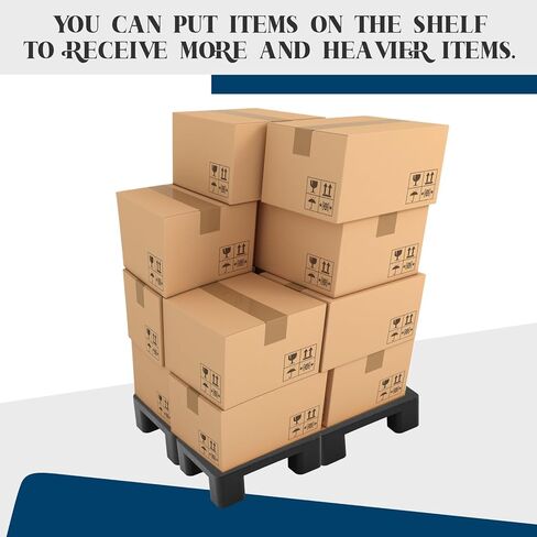 2 Pack Plastic Dunnage Rack, 15.75" L x 11.81" W x 4.72" H, Heavy Duty 600+ lb Floor Storage Platform, Commercial Dunnage Rack for Restaurant, Warehouse & Multi-Purpose Use in Saudi Arabia
