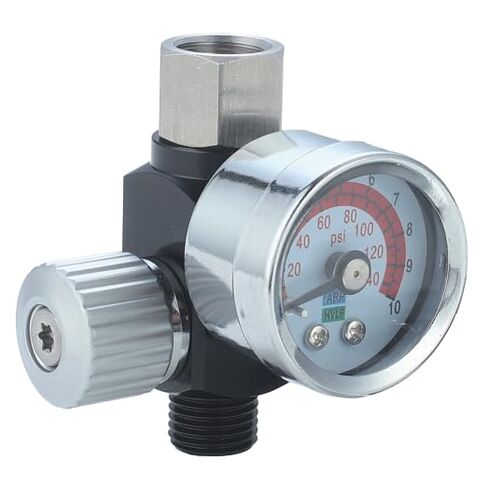 Pressure Gauge 0-140 PSI Suitable for All Types of Spray Guns HVLP is Available Black in Saudi Arabia