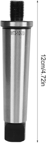 محول Keenso Drill Chuck Arbor - صناعة دقيقة، استخدام متعدد الاستخدامات للتنصت والحفر والطحن 1/2in‑20 محول Morse Taper MT3 المقوى الملولب in Saudi Arabia