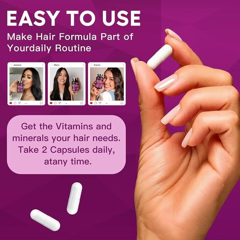NATURE TARGET Biotin 10000mcg Hair Growth Vitamins – Maximum Strength Hair Growth Supplement with Collagen, Keratin, Fo-Ti, MSM, Zinc & B Vitamins for Thicker, Stronger Hair, Skin & Nails in Saudi Arabia