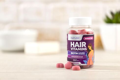 Built by Nature Hair Skin and Nails Vitamins – Hair Skin and Nails Gummies for Women, Hair Growth Gummies with Biotin for Hair, Skin & Nail Support, Skin Vitamins & Hair Nail Supplement – 60 Gummies in Saudi Arabia