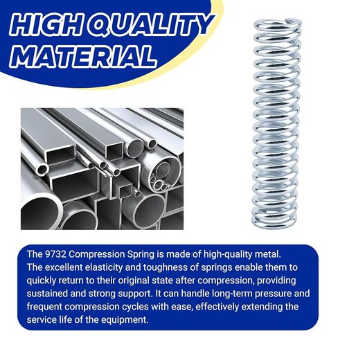 9732 نابض ضغط، نابض ضغط ميكانيكي، 0.148 GA × 15/16 بوصة × 4 بوصة للاستخدام في مجموعة متنوعة من التطبيقات والأجهزة والسيارات والأدوات والأجهزة الميكانيكية والمزيد (4 قطع) in Kuwait