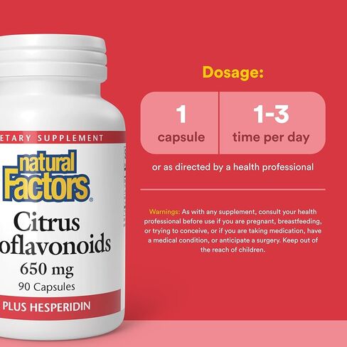 العوامل الطبيعية - الحمضيات الحيوية Bioflavonoids 650mg ، دعم استخدام الجسم لفيتامين C ، 90 كبسولة in Saudi Arabia