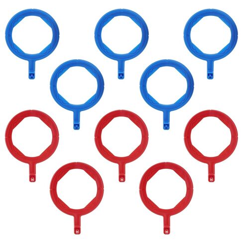 PER4MANCE Dental X-Ray Aiming Rings, Each Pack of 5, Red & Blue, Fully Autoclavable in Kuwait