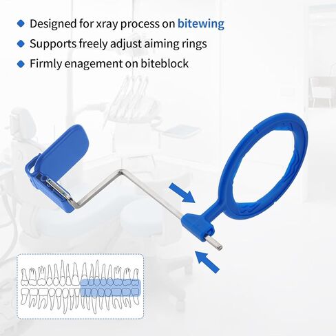 PER4MANCE Dental X-Ray Aiming Rings, Each Pack of 5, Red & Blue, Fully Autoclavable in Kuwait
