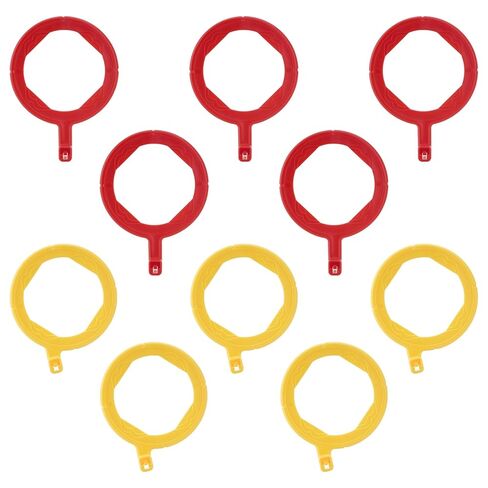 PER4MANCE Dental X-Ray Aiming Rings, Each Pack of 5, Red & Yellow, Fully Autoclavable in Kuwait