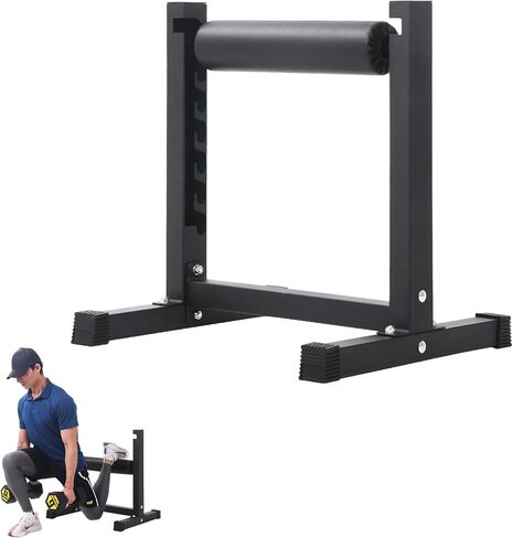 Bulgarian Split Squat Stand – Adjustable Single Leg Roller with 7 Heights and Enhanced Padding – Stand-Alone Lower Body Specialty Machine for Home Gym – Ideal for Squats and in Saudi Arabia