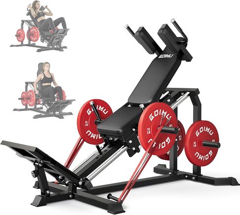 جهاز تمرين القرفصاء L5، جهاز ضغط الساق 30 درجة لصالة الألعاب الرياضية المنزلية، جهاز ضغط القرفصاء المدمج مع وسادة كتف قابلة للإزالة، معدات تمرين الجزء السفلي من الجسم in Kuwait