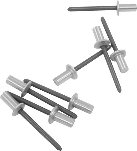 60pcs 3/16" x 3/8" Closed End Aluminum Blind Rivets with Steel Mandrel, 4.8 x 10mm Pop Rivets in Saudi Arabia