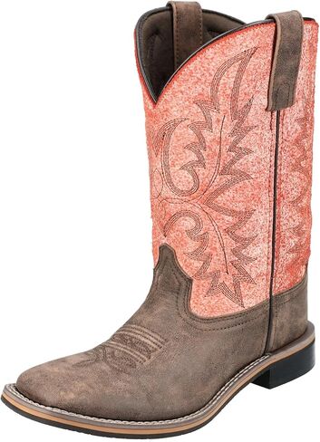 Smoky Mountain Western Boots Womens Rustic Rider Brown Turquoise 6408 in Kuwait