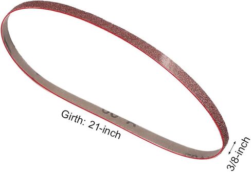 3/8 x 21 Inch Sanding Belt for Finishing Metal Drywall Polishing Sharpening 60 Grit 5pcs in Saudi Arabia