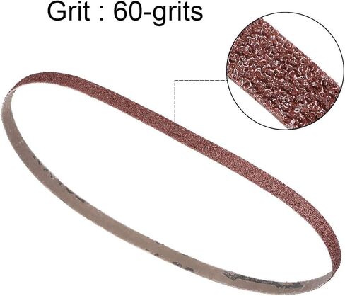 3/8 x 21 Inch Sanding Belt for Finishing Metal Drywall Polishing Sharpening 60 Grit 5pcs in Saudi Arabia