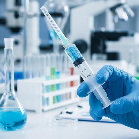 100 عبوة من المحاقن الصناعية 5 مل 21 جيجا 1.5 بوصة، حقنة بلاستيكية للاستعمال مرة واحدة للمختبرات العلمية وإعادة تعبئة السوائل وقياسها in Kuwait