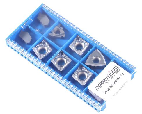 Accusize Industrial Tools 2 قطعة من كل نوع من إدراجات الكربيد لـ 3988-0001، لقطع الألومنيوم، 10 قطع، 3988-0001INSERTS in Saudi Arabia