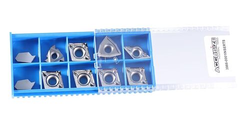 Accusize Industrial Tools 2 قطعة من كل نوع من إدراجات الكربيد لـ 3988-0001، لقطع الألومنيوم، 10 قطع، 3988-0001INSERTS in Saudi Arabia