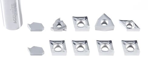 Accusize Industrial Tools 2 قطعة من كل نوع من إدراجات الكربيد لـ 3988-0001، لقطع الألومنيوم، 10 قطع، 3988-0001INSERTS in Saudi Arabia