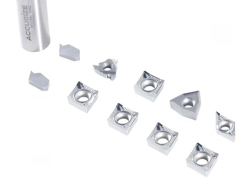 Accusize Industrial Tools 2 قطعة من كل نوع من إدراجات الكربيد لـ 3988-0001، لقطع الألومنيوم، 10 قطع، 3988-0001INSERTS in Saudi Arabia