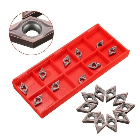 Carbide insertscarbide Inserts for Metal Lathe 10pcs DCMT070202 Carbide Inserts for SDJCR1010H07 Turning Tool Holder Lathe Tools in Saudi Arabia