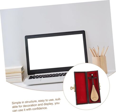 قطعة واحدة من PRETYZOOM نموذج زخرفي صغير لعرض الآلات الموسيقية مع حامل وصندوق ديكور منزلي دعامة للتصوير الفوتوغرافي والمقتنيات in Kuwait