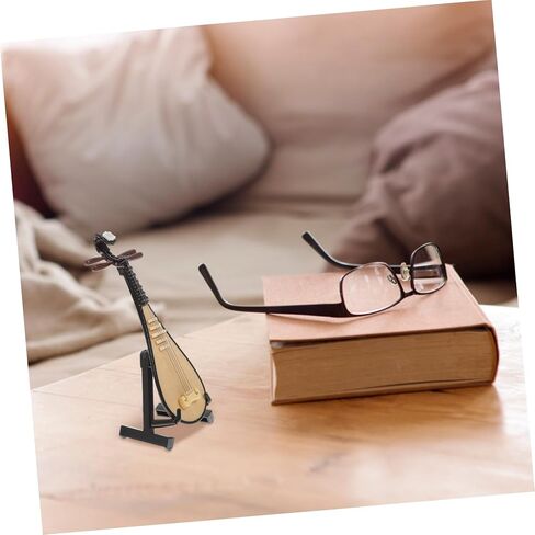 قطعة واحدة من PRETYZOOM نموذج زخرفي صغير لعرض الآلات الموسيقية مع حامل وصندوق ديكور منزلي دعامة للتصوير الفوتوغرافي والمقتنيات in Kuwait