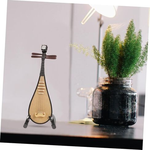 قطعة واحدة من PRETYZOOM نموذج زخرفي صغير لعرض الآلات الموسيقية مع حامل وصندوق ديكور منزلي دعامة للتصوير الفوتوغرافي والمقتنيات in Kuwait