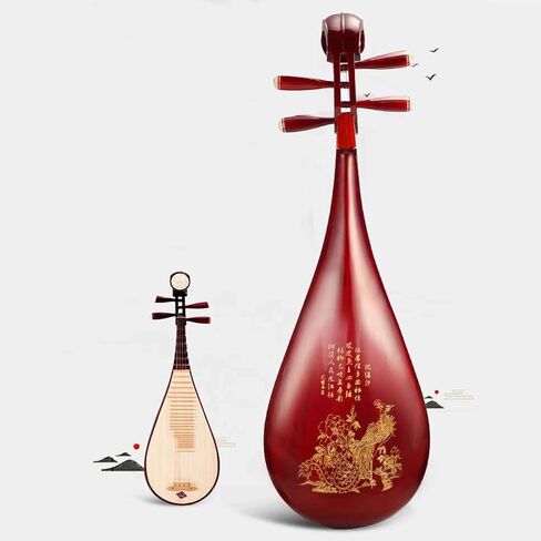 آلة صينية، عزف العود الصيني على آلة البيبا، إن الحرفية الرائعة لحرفيي البيبا ذوي الخبرة تنتج صوتًا ثلاثيًا واضحًا ورنينًا جهيرًا in Kuwait