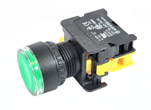LXG-22 22mm 1NO Momentary Push Button Switch 24V AC DC LED Illuminated (Yellow) in Kuwait